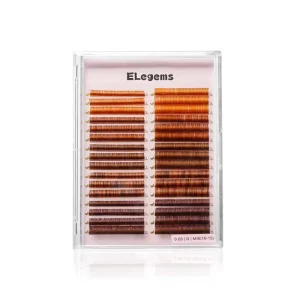 Quality Lash Extensions Private Label Individual Lash Extension Mixed Brown Lash Extensions