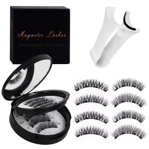 Quantum 3D Magnetic Handmade Eyelashes Natural Look Reusable Water Resistant Durable Lightweight Applicator Glue Free
