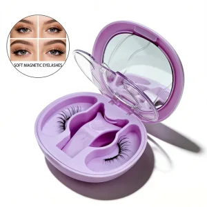 Quantum Magnetic Strip 3D Effect Water Resistant Travel Size Eyelashes Set Handmade Soft False Eyelashes