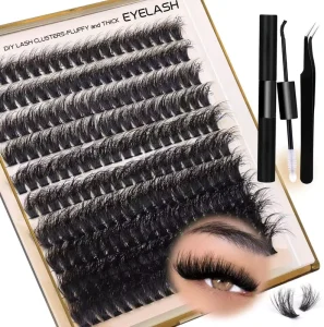 R Gold Mink Fur Individual Eyelashes DIY Segment Lashes Cluster Kit Full Strip Eye Lashes Clusters From Trusted Vendor