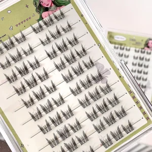 Rabbit Glue Fake Eyelashes and Private Brand Cashmere Lashes for Eyelash Extensions Cluster Lashes