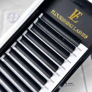 Ready Ship Mega Volume Handmade Individual Eyelash Extensions CC Curl 7-15mm Synthetic Silk Vegan Cruelty Free Natural Long