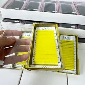 Ready to Ship 16 Rows Professional Lashes Korean PBT Fiber Volume Lash Tray