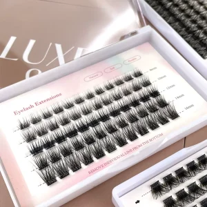 Real 3D 4D 5D Handmade Volume Cluster Lash Supplies Private Logo DIY Eyelash Extensions Self-Grafting Segmented Eyelashes