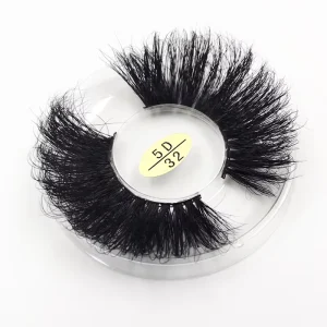 Real Mink False Eyelashes 3D Multi Layered Natural Black OEM Private Label Eyelash Makeup
