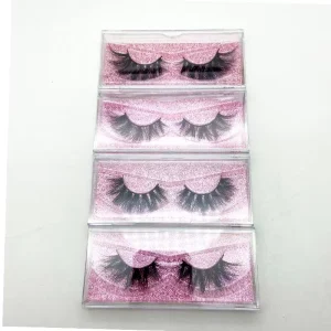 Real Mink Lashes 15mm 20mm 22mm 3D Mink Eyelashes Custom Private Label 5D Mink Eyelashes Vendor