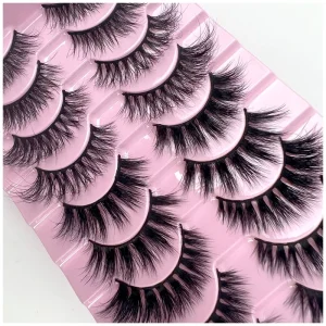 Real Mink Lashes Full Strip Eyelash Strips Mink Bulk 3d Mink Lashes With Custom Box