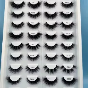 Remark Model Number of Single Pair 15mm Mink Eyelashes 3D Siberian Eyelashes Handmade Strip Eyelashes Reusable Lashes