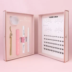 Reusable 2 3 Times Eyelash Clusters Private Label Fluffy Vegan Waterproof Diy Cluster Lash Extension Kit