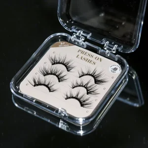 Reusable 9D Thick Silk False Eyelash Dramatic Lightweight Self Adhesive Lashes Cruelty Free Natural Half Full Strip Lashes 3 7