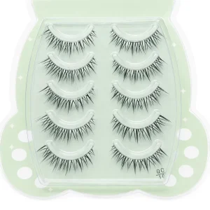 Reusable Clear Band False Eyelashes Natural Look Lightweight Strip Lashes Easy Application