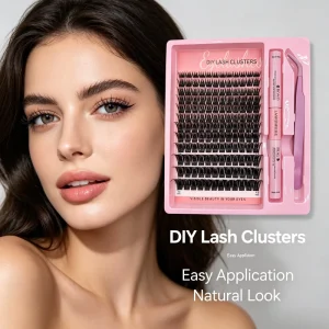 Reusable Cluster Lashes for Deep Set Eye