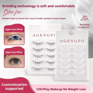 Reusable Cruelty Free 3D Effect Private Label Pre Glued False Eyelash Self Adhesive Press Handmade Lashes Invisible