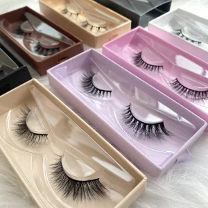 Reusable Faux Mink Eyelashes Natural Faux Mink Eyelashes 10mm Free Samples False Lashes