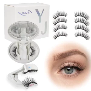 Reusable Handmade Synthetic Hair Soft Magnetic Eyelash Curler C/D Curl No Glue Needed Lightweight