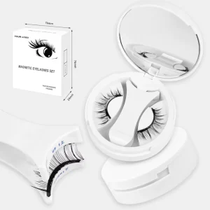 Reusable Magnetic Eyelashes Kit Quantum Magnetic Lashes with Clip 3D Magnet False Eyelashes False Strip Lash with Makeup Tools