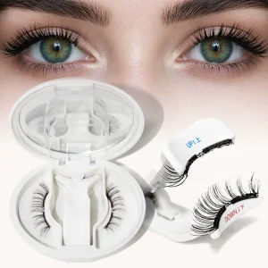 Reusable Magnetic Lashes Natural Look Soft Magnetic Eyelashes No Glue Needed False Eyelashes Magnetic Lashes Kit with Applicator