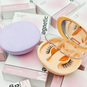 Reusable No Glue Natural Look Soft Magnetic Eye Lashes Magnetic With Applicator