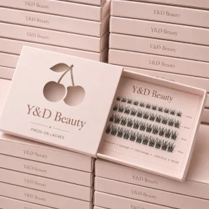 Reusable Pre Glued Self Adhesive Handmade Korean PBT 12 Rows Lightweight Comfortable Cluste Lash Private Label Lasting 7 15 Days