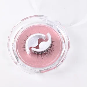 Reusable Self Adhesive Synthetic Hair False Eyelashes Single Pair No Glue Pre Glued Natural Strip Lashes Easy to Wear