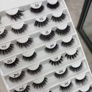 Reusable Soft Handmade Synthetic Hair Eyelashes Natural Look Lashes Mega Volume 10D 20D Wispy Strip Lashes Eyelash