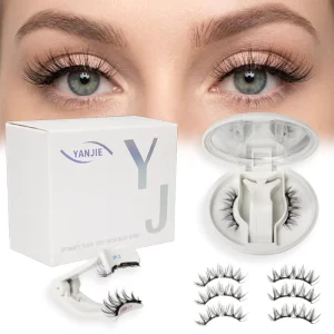 Reusable Soft Magnetic Eyelashes Soft Magnetic False Eyelash Set Without Glue Waterproof and Natural Flexible Magnetic Lashes
