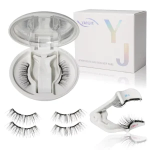Reusable Soft Magnetic Eyelashes with Applicator Lightweight Travel Pack Natural Look Soft Magnetic False Lashes Manufacturer