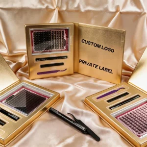 Reusable Synthetic 3D Effect DIY Eyelash Extension Kit Segment Cluster Customized Logo Private Label MINK Waterproof