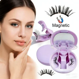 Reusable Up and Down Fake Lashes Eyelash Magnet Magnetic Eyelash Extensions False Eyelashes Magnetic with Applicator