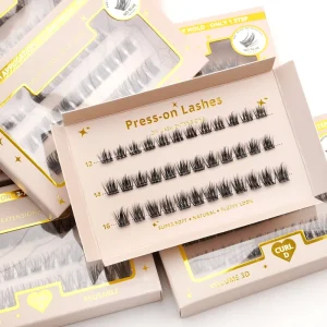 Reusable Wispy Self-Adhesive Pre-Glued Lash Clusters for DIY Lash Extensions