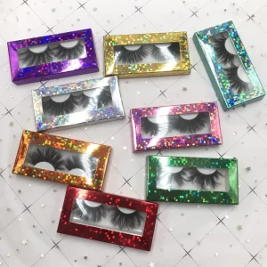 Rush Shipping 25mm Real Mink Eyelashes Fluffy Lashes Super Long Dramatic Eye Lashes with Free Packaging 6D Mink Lash