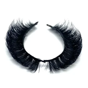 Russian Curl 3D Faux Mink Eyelashes Private Label D Curl False Eyelashes High Quality Full Strip Eyelashes