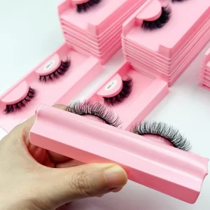 Russian Curl Eyelashes Extension Looking 15mm Eyelashes Private Label 3d Vegan Wispy Eyelashes
