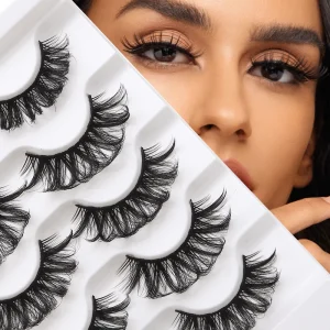 Russian Curl False Eyelashes 10 Pairs Fluffy Wispy Faux Mink Eye Lashes High Quality Bulk Supplies Pestanas