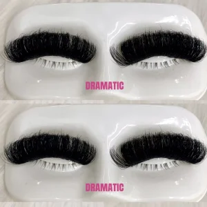 Russian D Curl Lashes Strip With Custom Logo Handmade 25 mm Fluffy Mink False Eyelashes