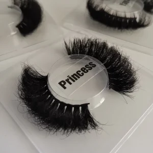 Russian D Curl Thick Lashes 25mm Eyelashes Vendors Private Label Fluffy Lashes