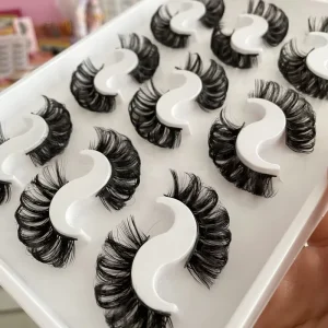Russian D for 5D Multi-Layered Natural Black 25mm Cruelty-Free Winged Eyelash Extensions Full Strip False Eyelashes