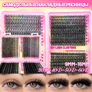 Russian Faux Mink Eyelash Set Lash Book for Europe & America with Glue