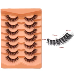 Russian Full Strip Eyelashes Thick and Fluffy Half Strip Lashes Full Lash Strip Fluffy Eyelash