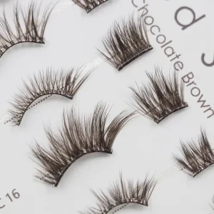 Russian Handmade Plant Fiber Pre-Glued Lash Strips Cruelty Free Reusable 3D Effect Glow Dark Self Adhesive Transparent Eyelashes