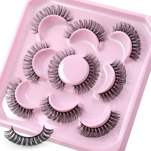 Russian Strip Eyelashes Black Cotton Band False Eyelashes Lash Strips Crafted for the Most Sensitive Eyes Flutter Perfected