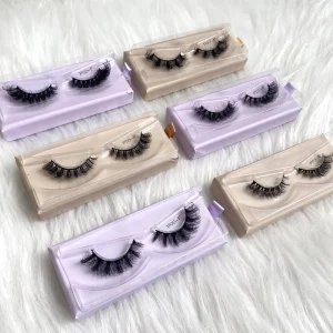 Russian Strip Faux Mink Eye Lashes Factory Price Synthetic Lashes 12mm15mm Hand Made Faux Mink Eyelashes