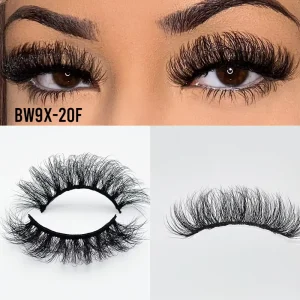 Russian Strip Lashes Fluffy Faux Mink 3D False Eyelashes D Curl Volume Eyelashes Full Strip False Eyelashes