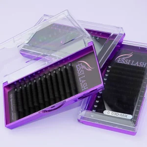 Russian Volume Eyelash Extension C D Curl 0.07mm Cilia Individual Lashes Extension Trays Dark Matte Velvet Eyelash Extension