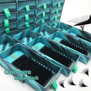 Russian Volume Eyelash Extension C D Curl 0.07mm Cilia Silk Individual Lashes Raw Dark Matte Cashmere Volume Eyelash Extension