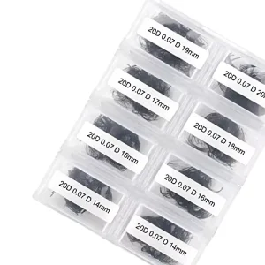 Russian Volume False Eyelashes Extensions Prefabricated 20D 0.07mm D Mix 11 18mm Individual Cluster Lashes PBT