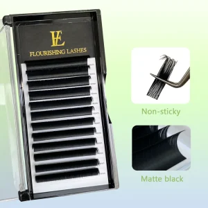 Russian Volume Lash Tray Pbt Fiber Volume Lashes Extensiones Supply Cashmere Eyelash Extensions Eye Lashes
