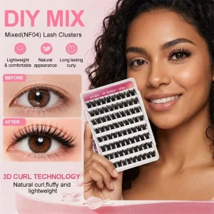 Russian Volume Style C Curl Lash Clusters DIY Cluster Lashes Individual Lashes for Extensions