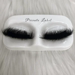 Russian d Curl 25mm Handmade Eyelashes Fluffy Mink Strip Lashes Vendor