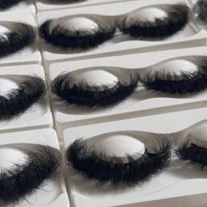 Russian d Curl Bulk Lashes Vendor 5d 25mm Cruelty Free Fluffy Mink Eyelash False Strip Eyelashes